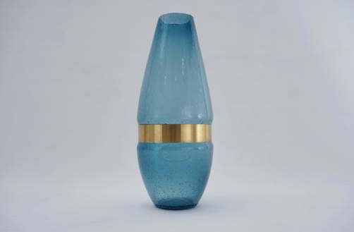 Dara International glass vase, 1980`s ca, Italian